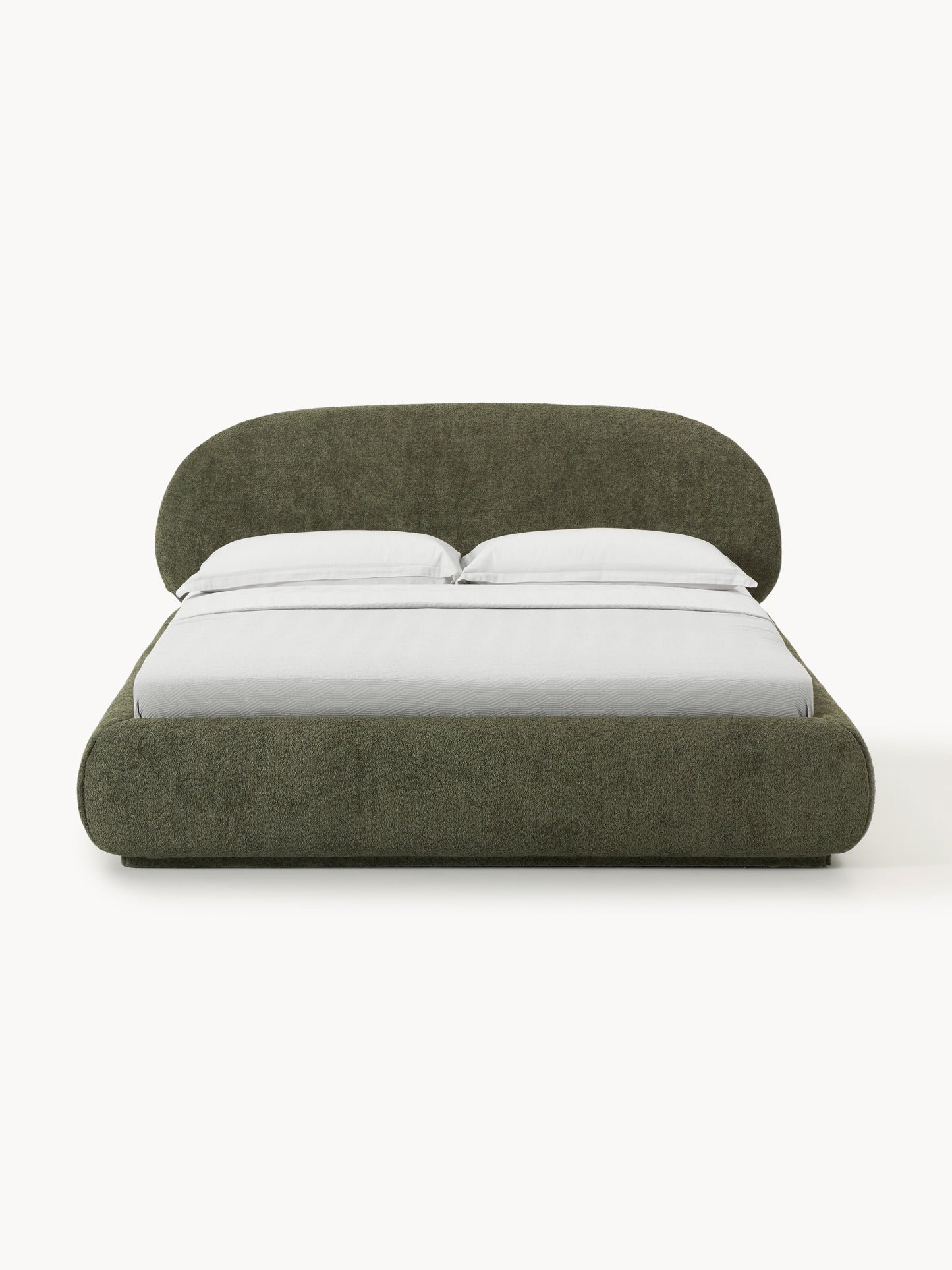 Albstead Upholstered Bed in Teddy Bouclé