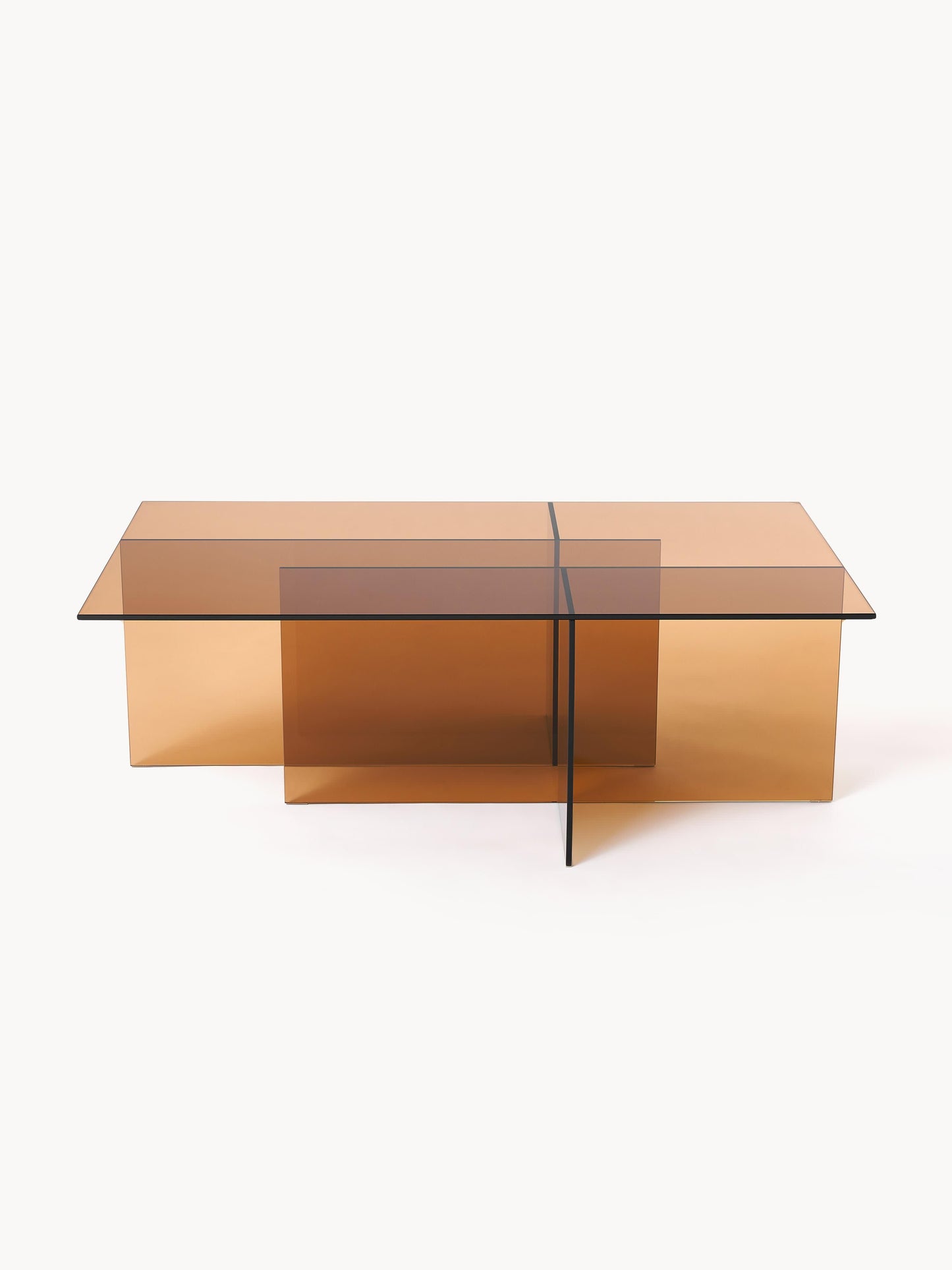 Anoukra Coffee Table in Glass, W 102 cm