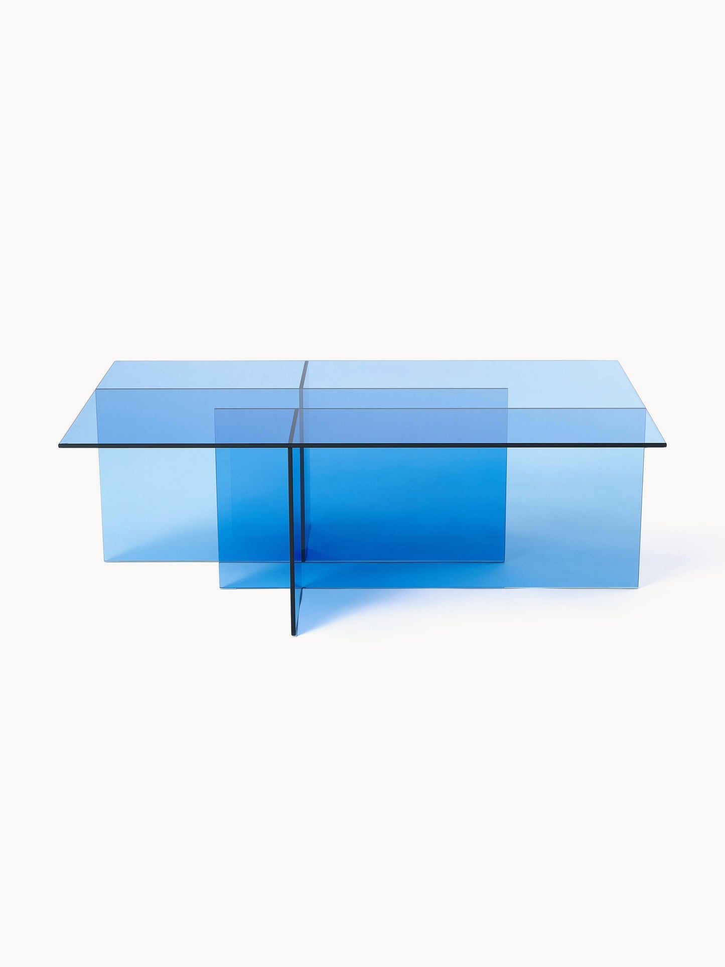 Anoukra Coffee Table in Glass, W 102 cm