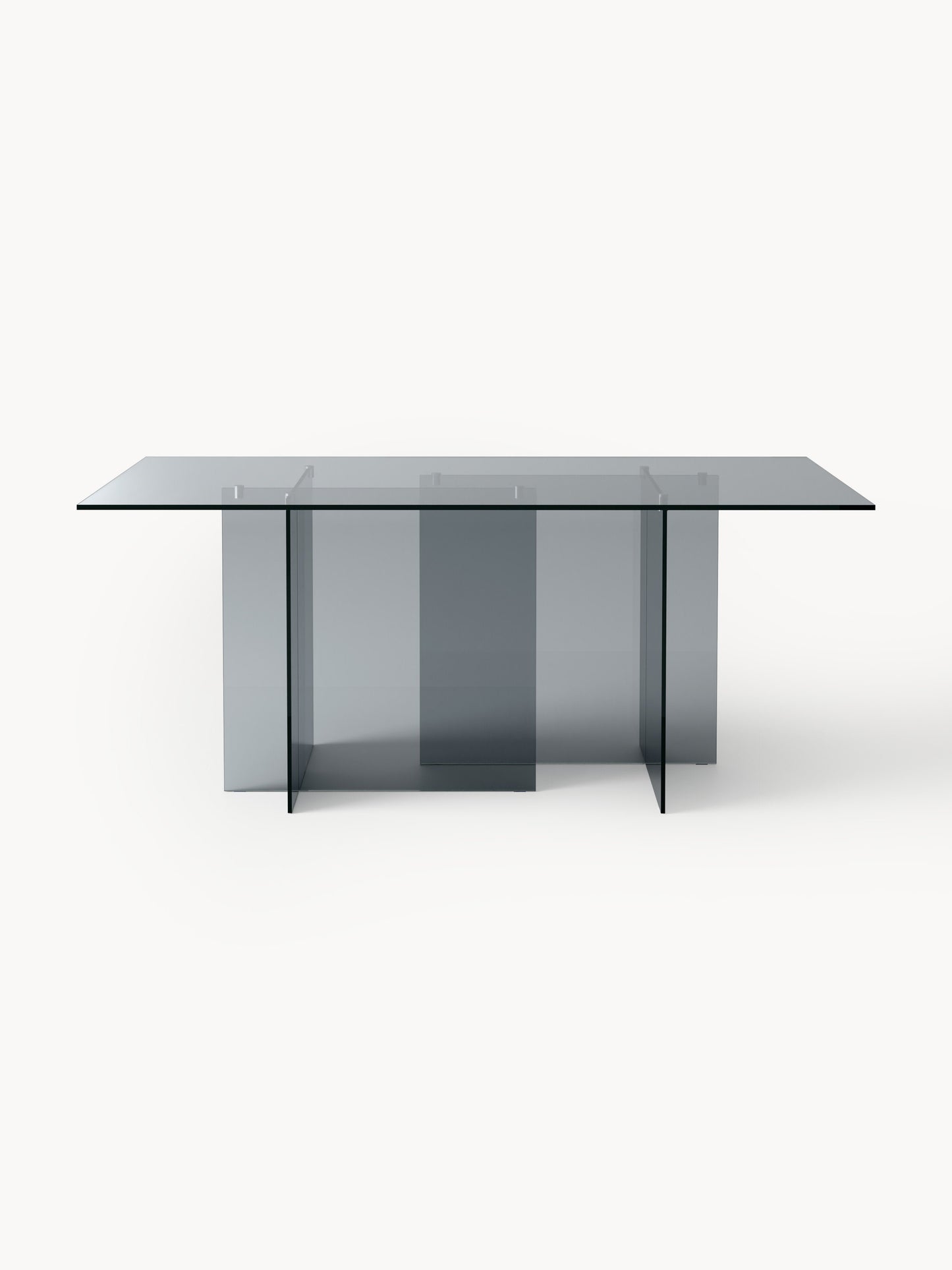 Anoukra Dining Table in Glass, 180 x 90 cm