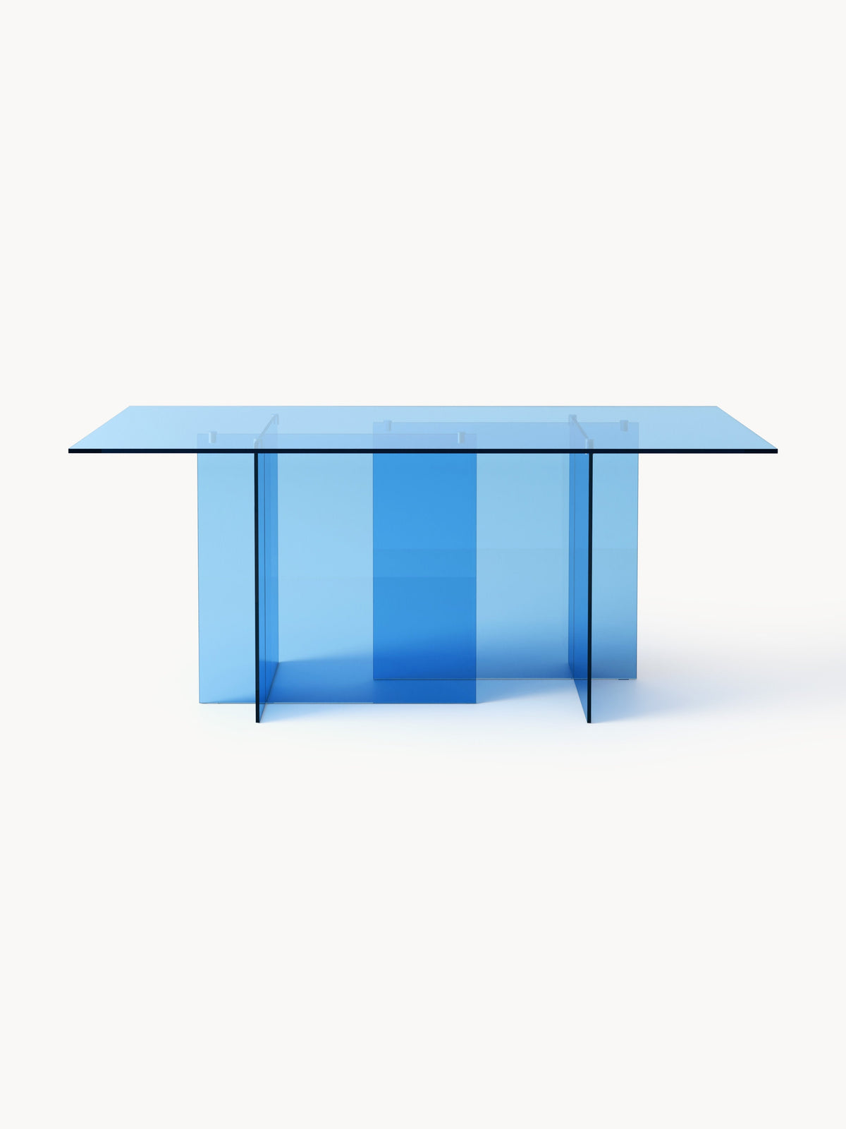 Anoukra Dining Table in Glass, 180 x 90 cm