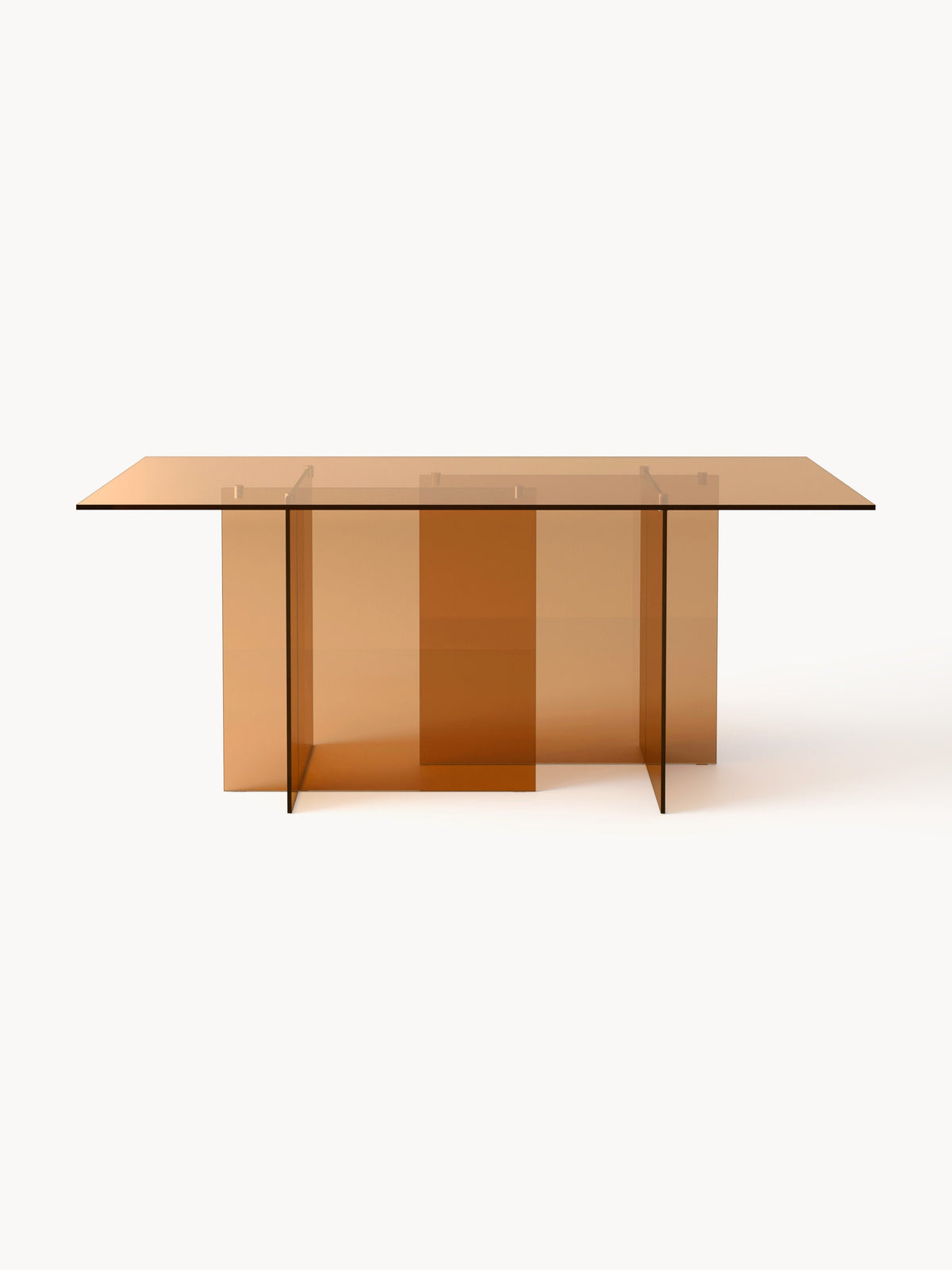 Anoukra Dining Table in Glass, 180 x 90 cm