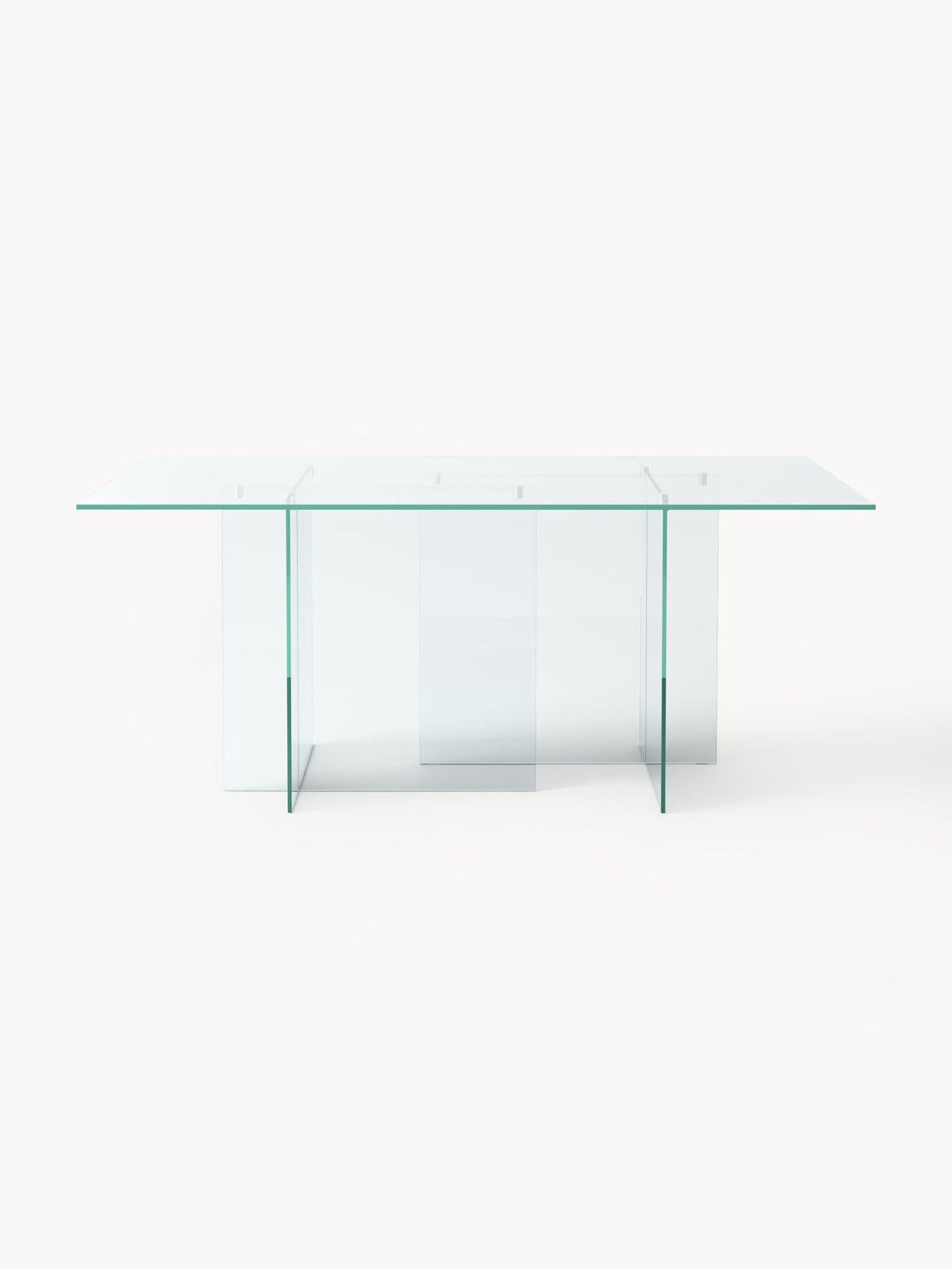 Anoukra Dining Table in Glass, 180 x 90 cm