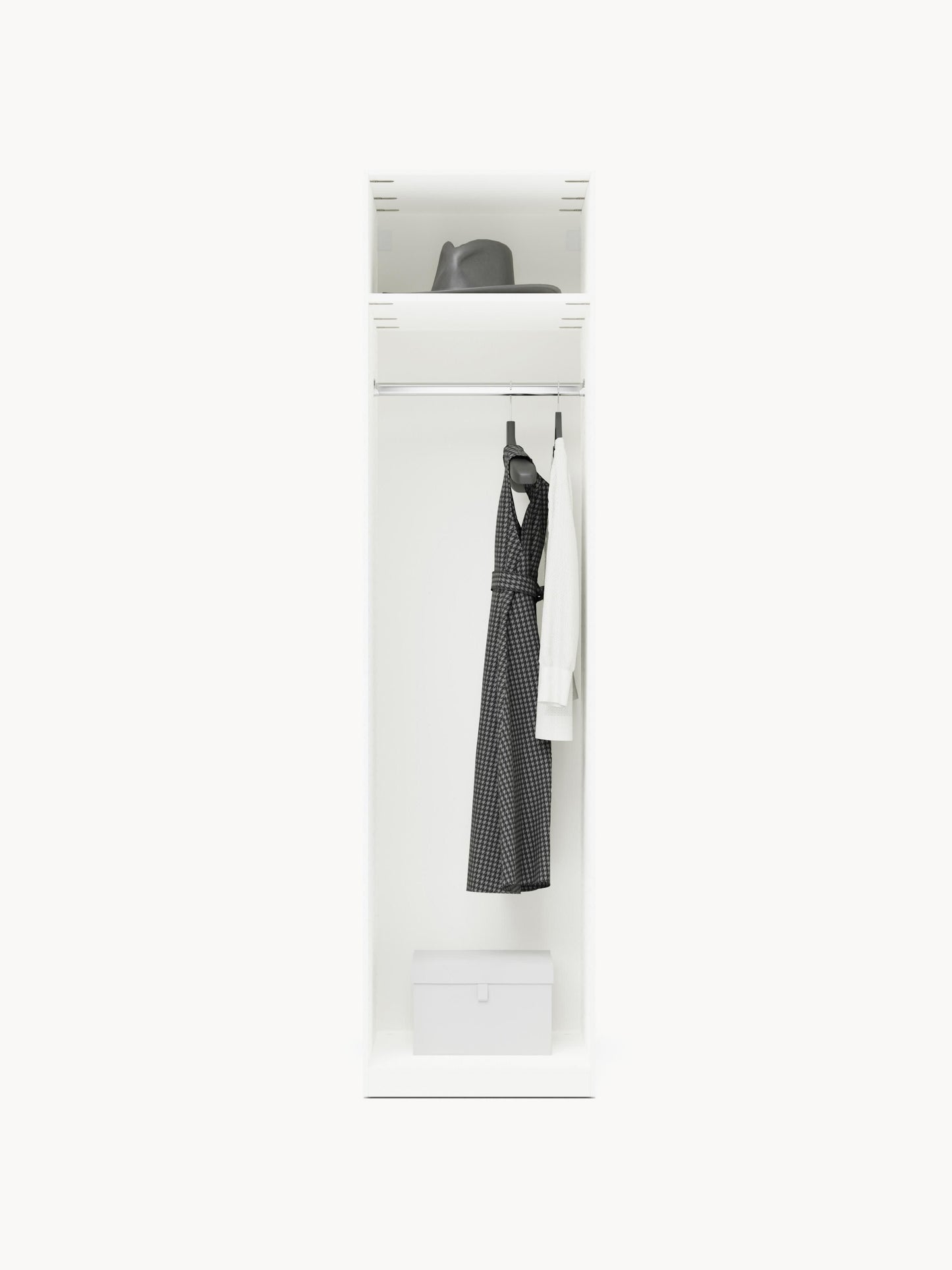 Charlveth Modular Hinged-Door Wardrobe, 50 cm Wide, in Various Sizes