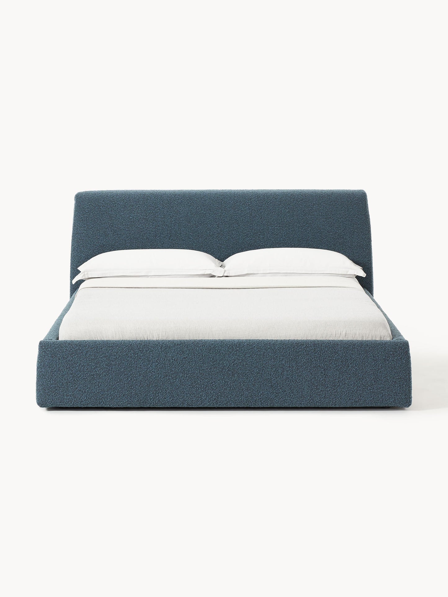 Clovarde Upholstered Bed in Bouclé