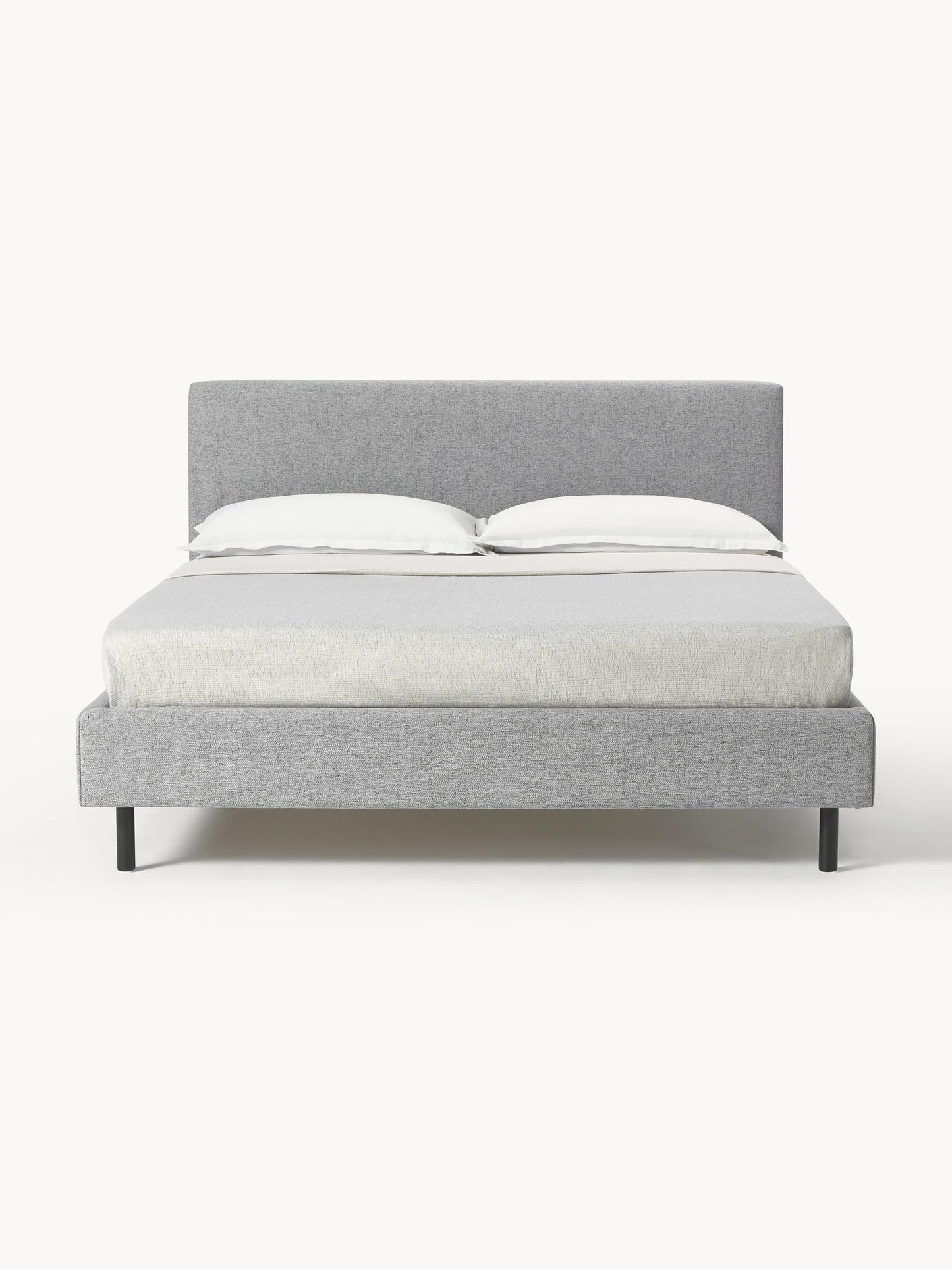 Giulnova Upholstered Bed with Wooden Feet