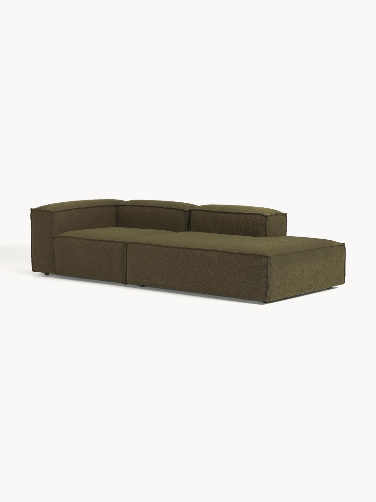 Lenquist Modular Bouclé Ottoman