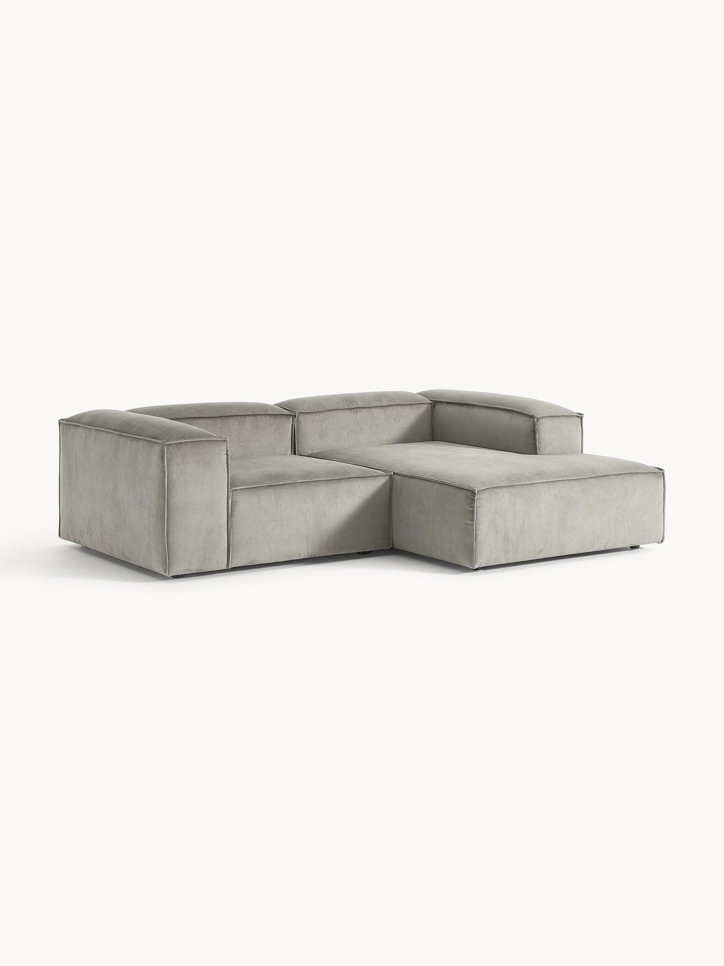 Lenquist Modular Corduroy Corner Sofa, 2-Seater