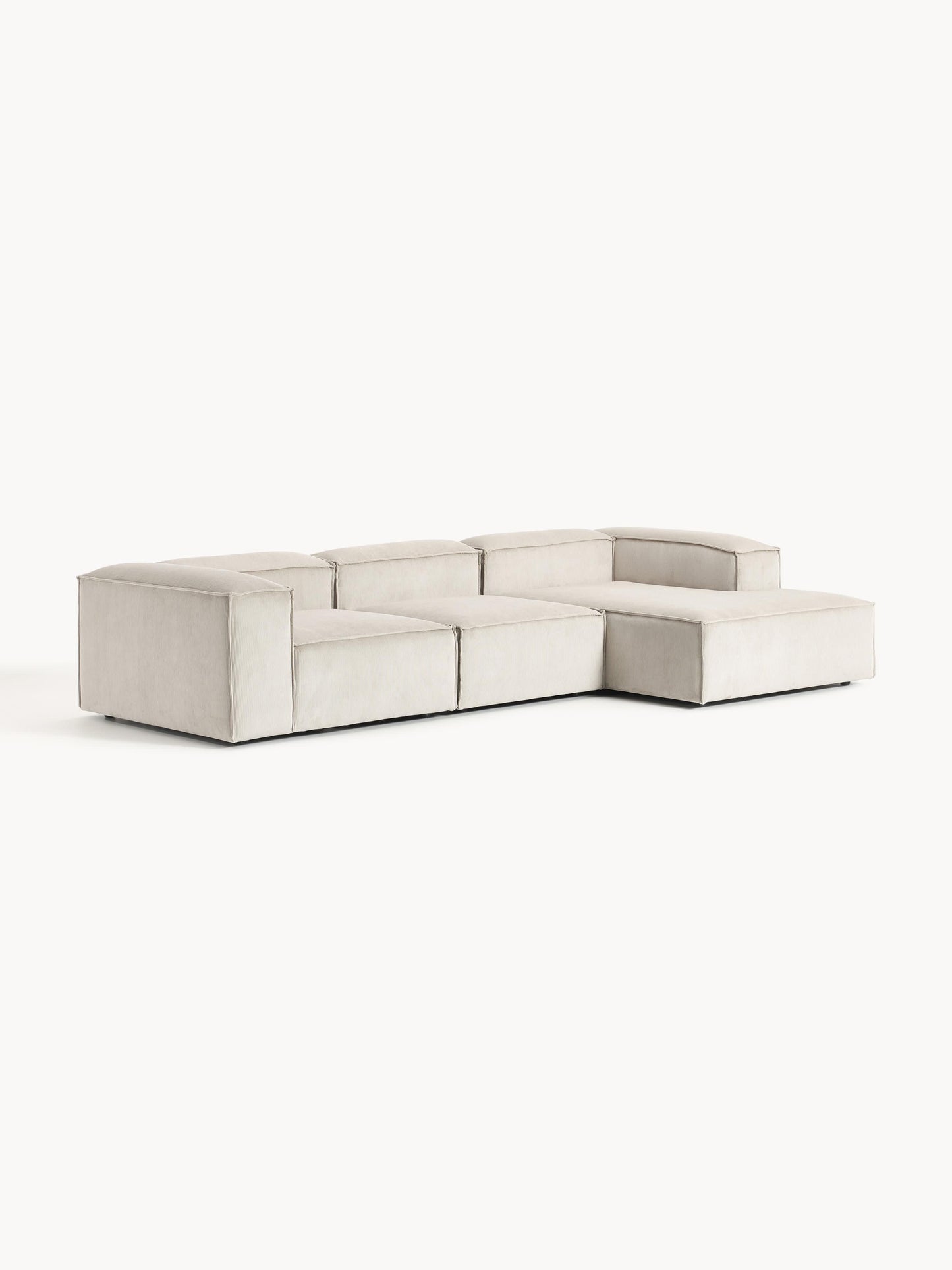 Lenquist Modular Corduroy Corner Sofa (4-Seater)