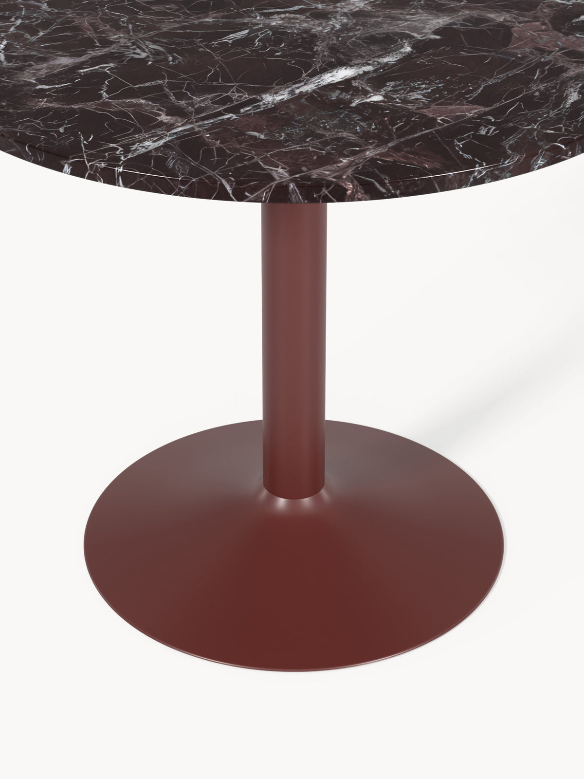 Milbrook Round Dining Table in Marble, Ø 90 cm