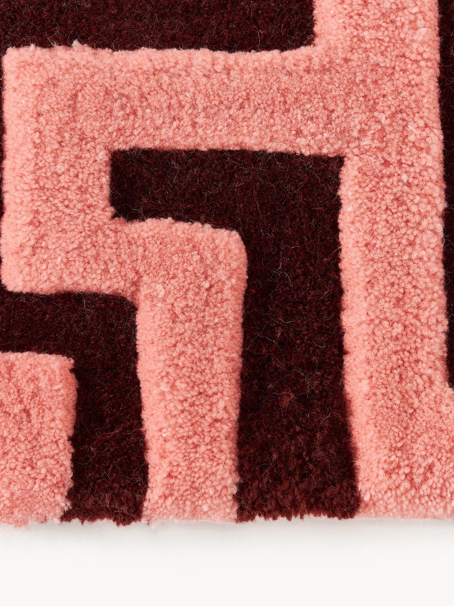 Montglas Wool Rug, Hand-Tufted, with Raised High-Low Texture