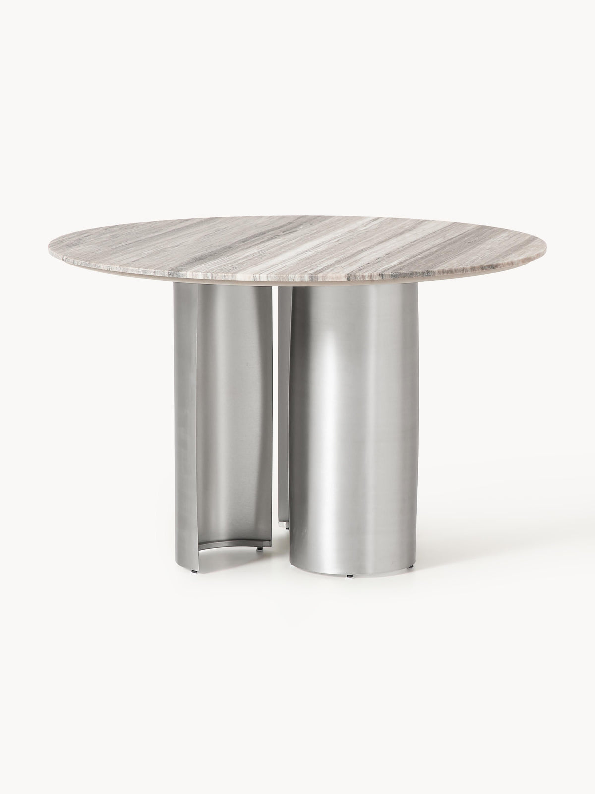 Noamvir Round Dining Table with Marble Tabletop, Ø 120 cm