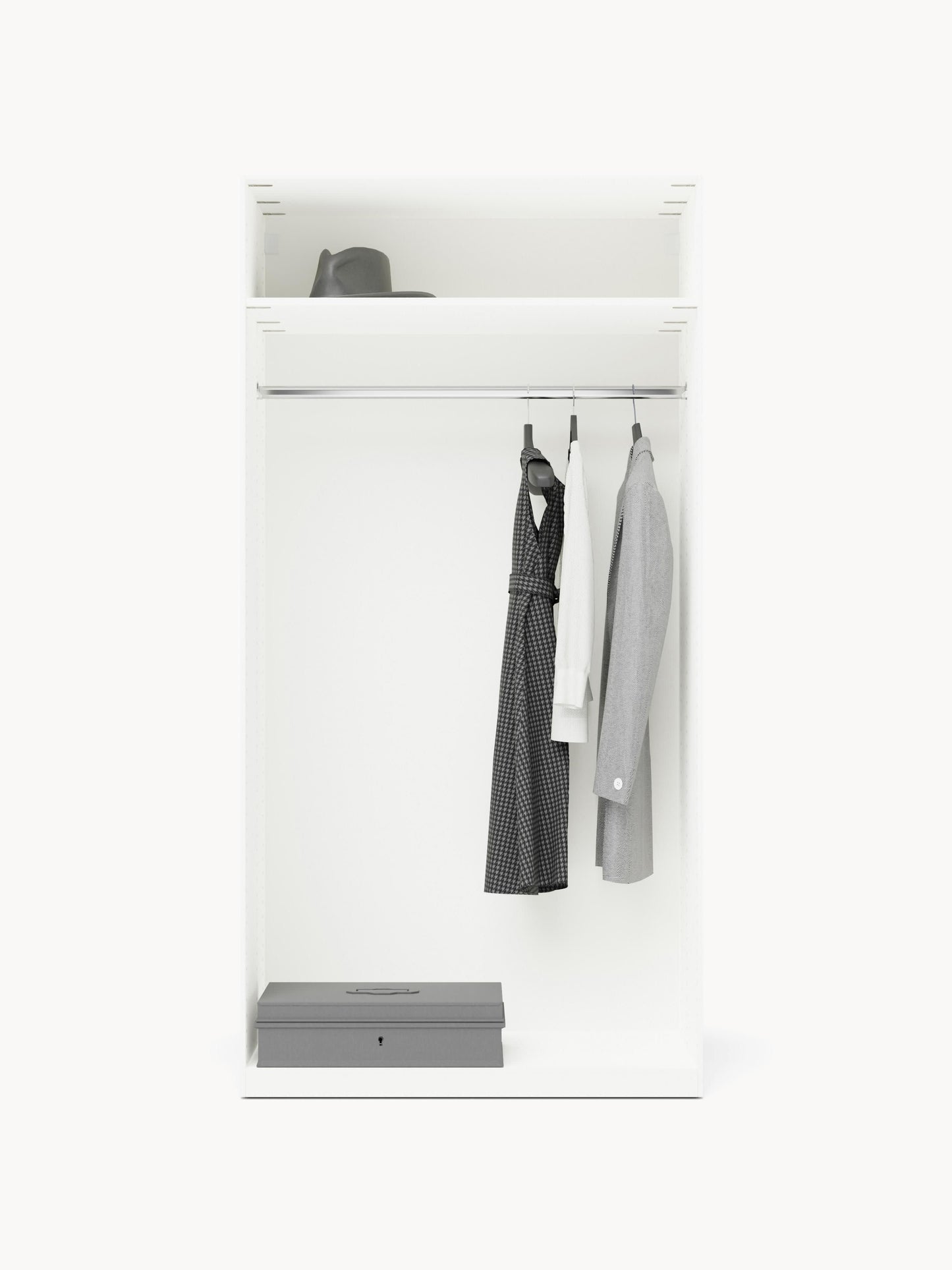 Simvorth Modular Hinged-Door Wardrobe, 100 cm Wide, in Various Sizes