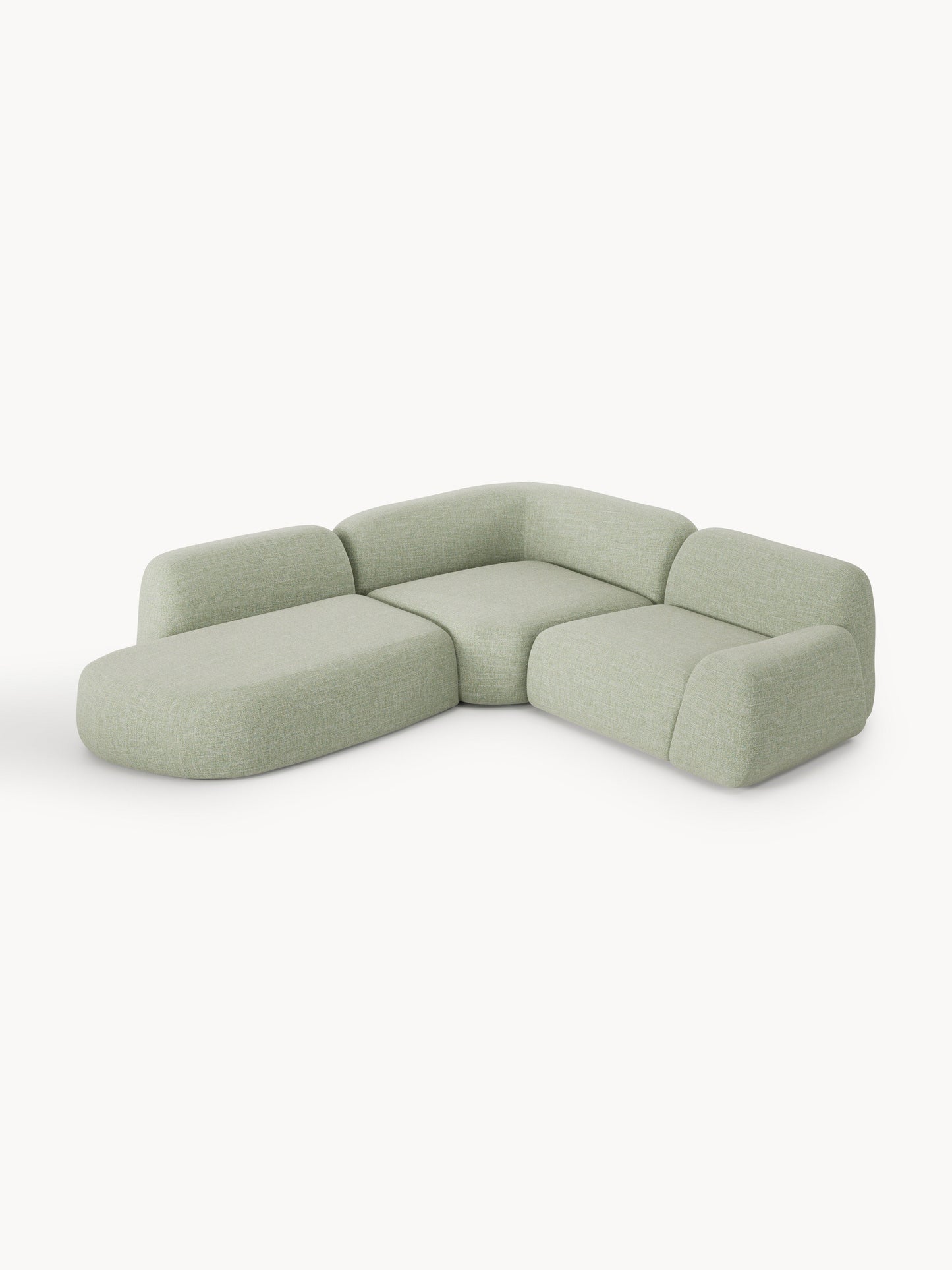 Wolgarth Modular Bouclé Corner Sofa (4-Seater) with Chaise Longue