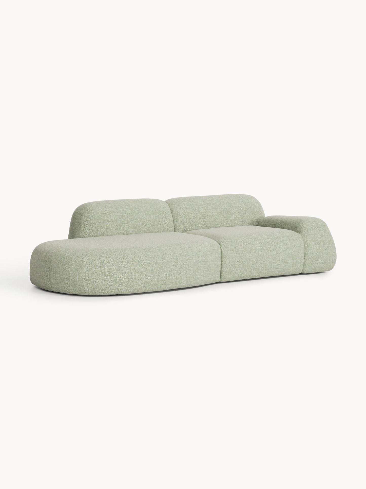 Wolgarth Modular Chaise in Bouclé, 3-Seater