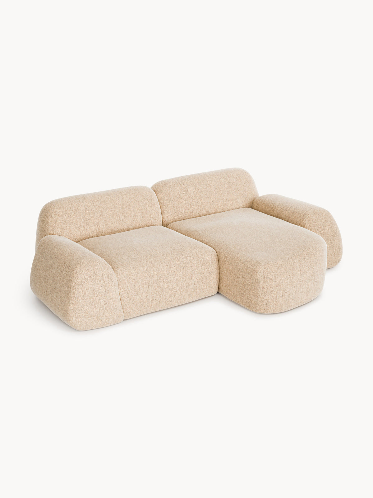 Wolgarth Modular Corner Sofa, Bouclé, 3-Seater