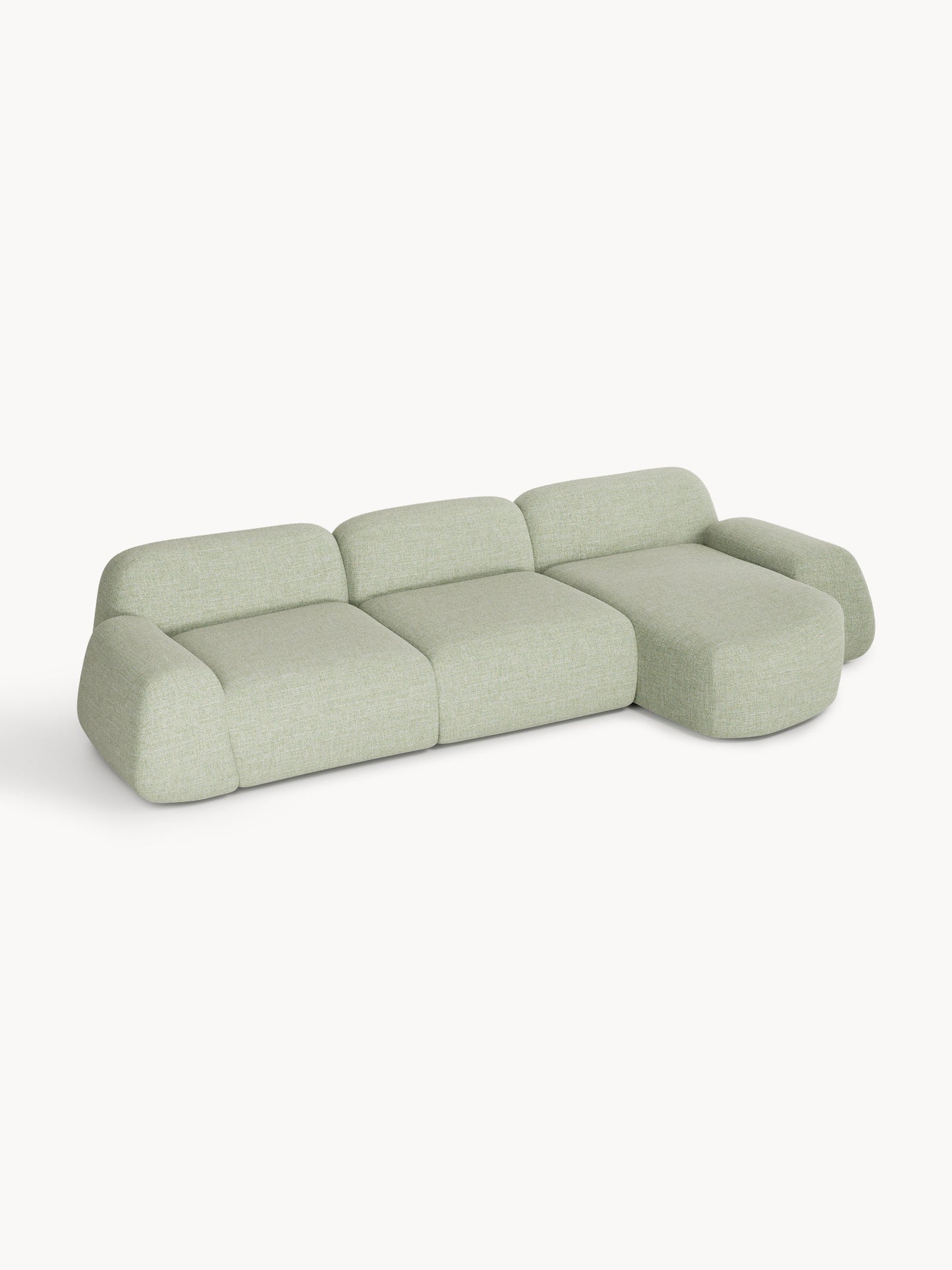 Wolgarth Modular Corner Sofa in Bouclé, 4-Seater