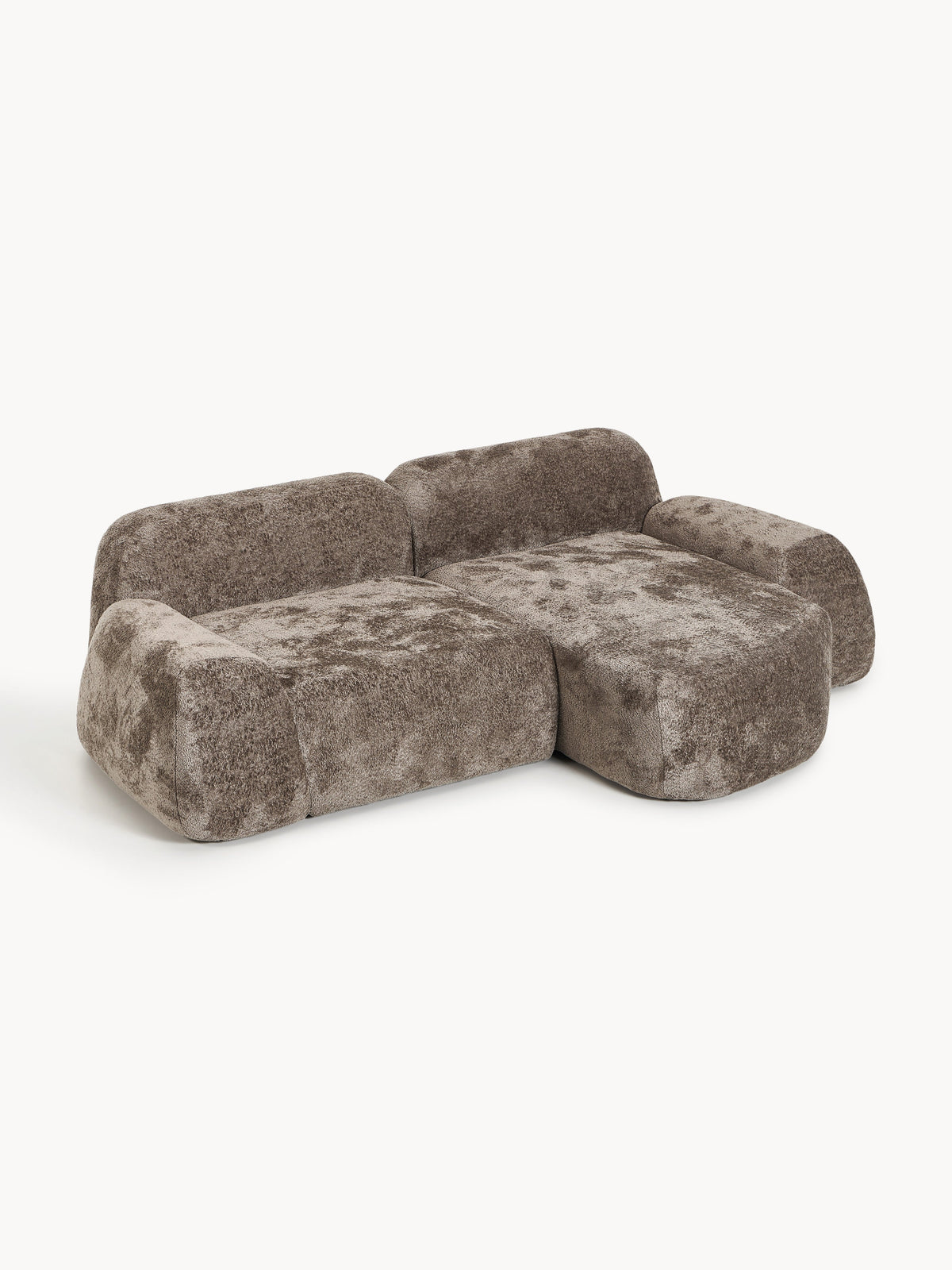 Wolgarth Modular Corner Sofa in Teddy Bouclé, 3-Seater