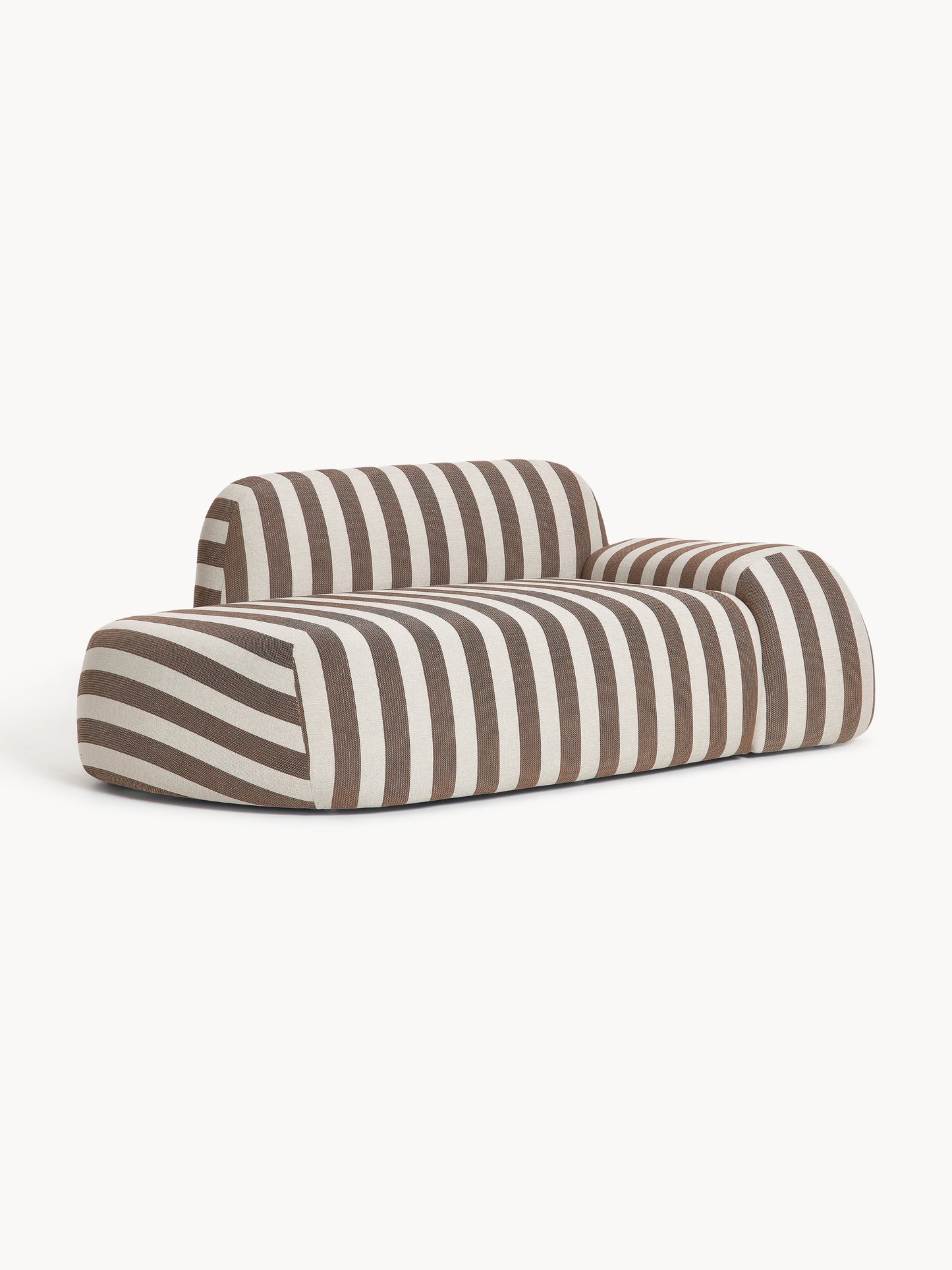 Wolgarth Striped Sofa (2-Seater) with Chaise Longue