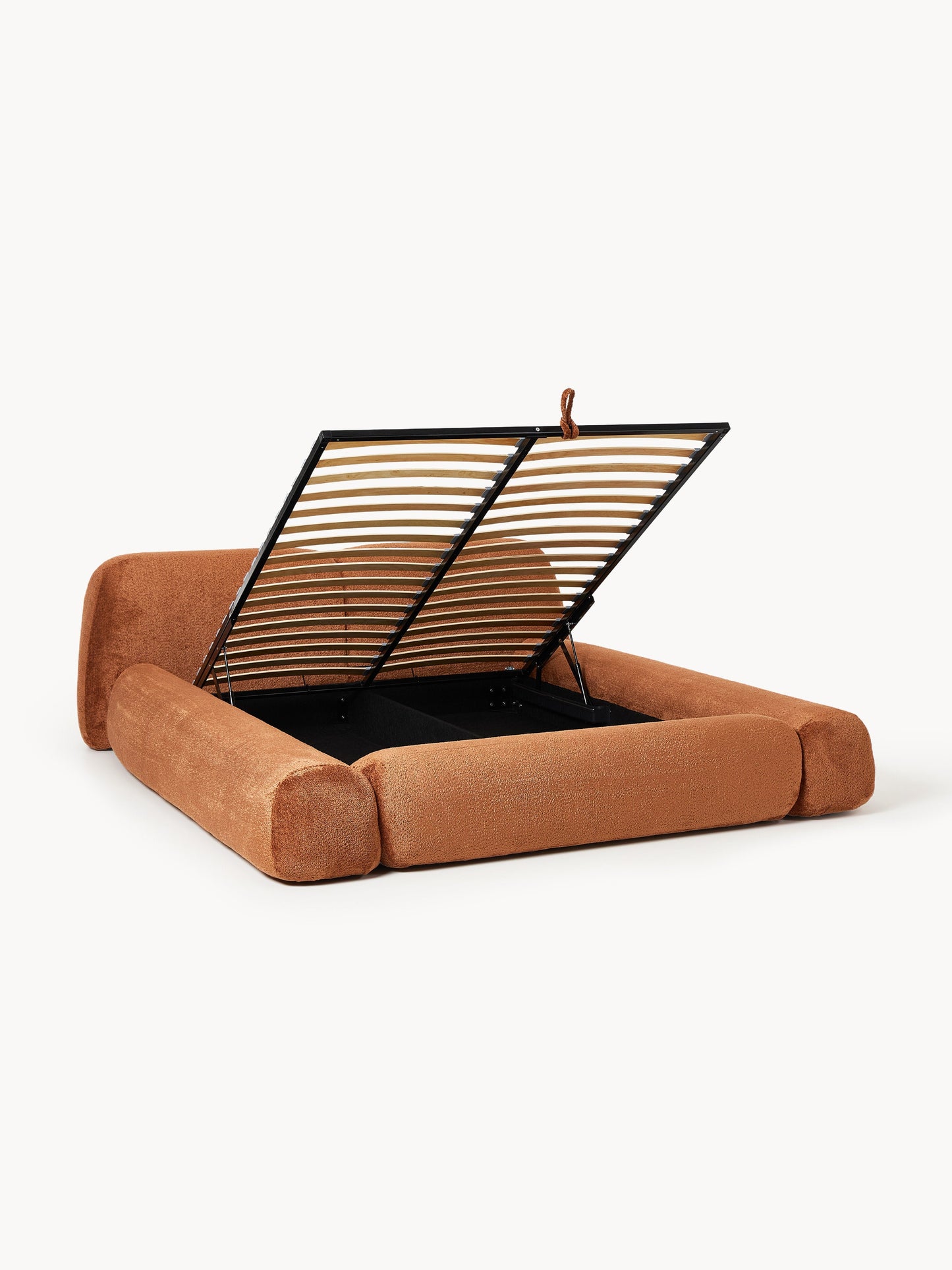 Wolgarth Teddy Bouclé Upholstered Bed with Storage