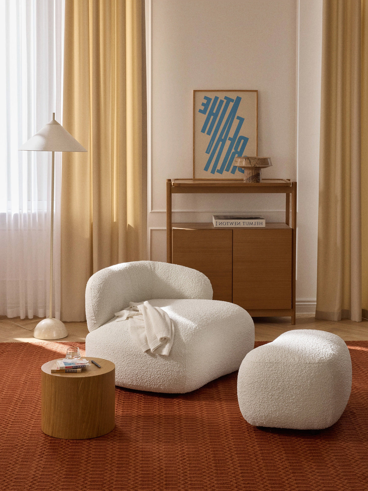 Albstead Lounge Chair in Bouclé
