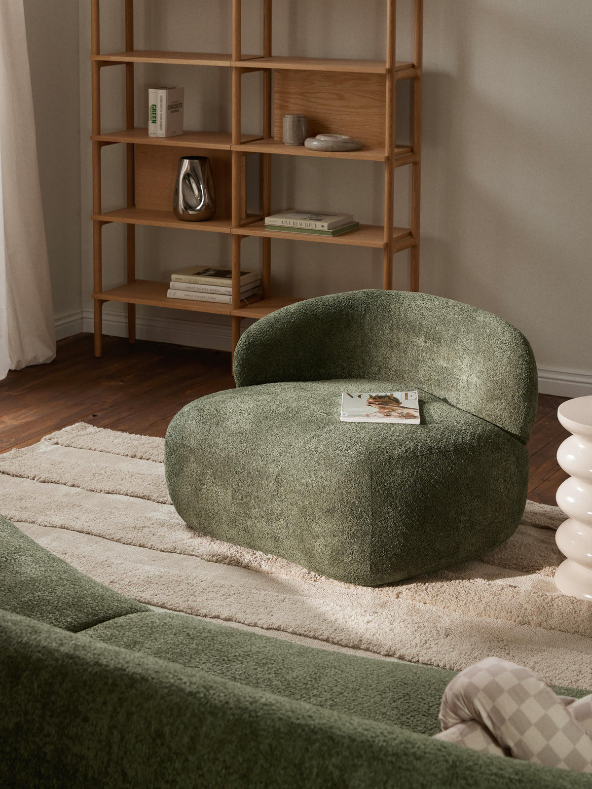 Albstead Lounge Chair in Teddy Bouclé