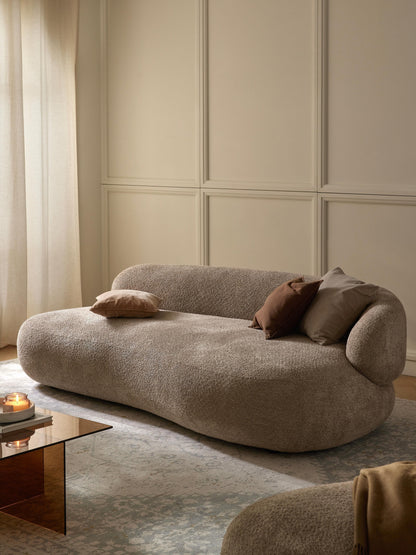 Albstead Teddy Bouclé Sofa, 3-Seater