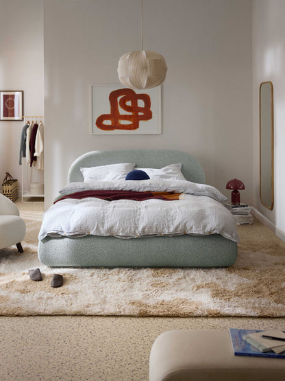 Albstead Upholstered Bed in Bouclé