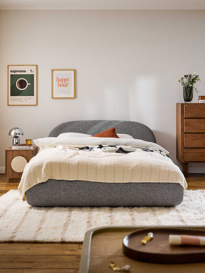 Albstead Upholstered Bed in Bouclé