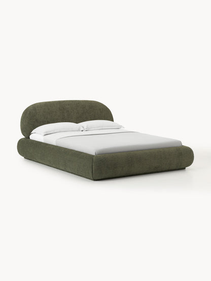 Albstead Upholstered Bed in Teddy Bouclé