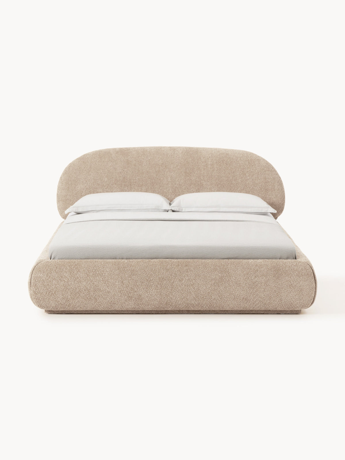 Albstead Upholstered Bed in Teddy Bouclé