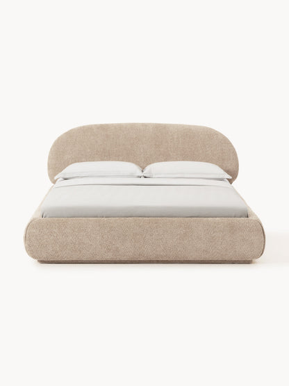 Albstead Upholstered Bed in Teddy Bouclé