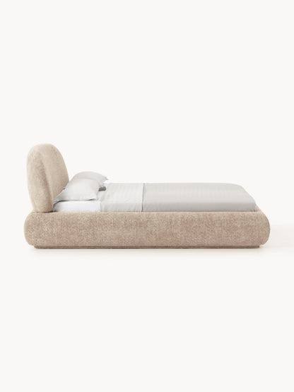 Albstead Upholstered Bed in Teddy Bouclé