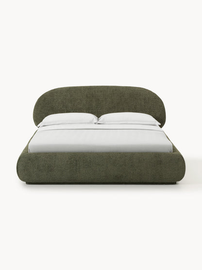 Albstead Upholstered Bed in Teddy Bouclé