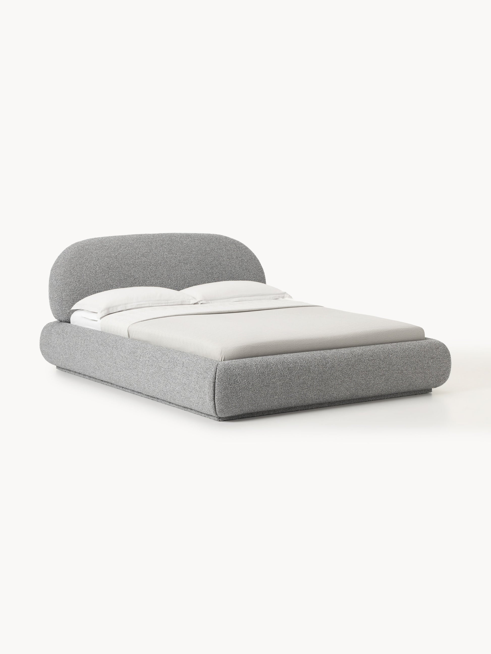 Albstead Upholstered Bouclé Bed with Storage