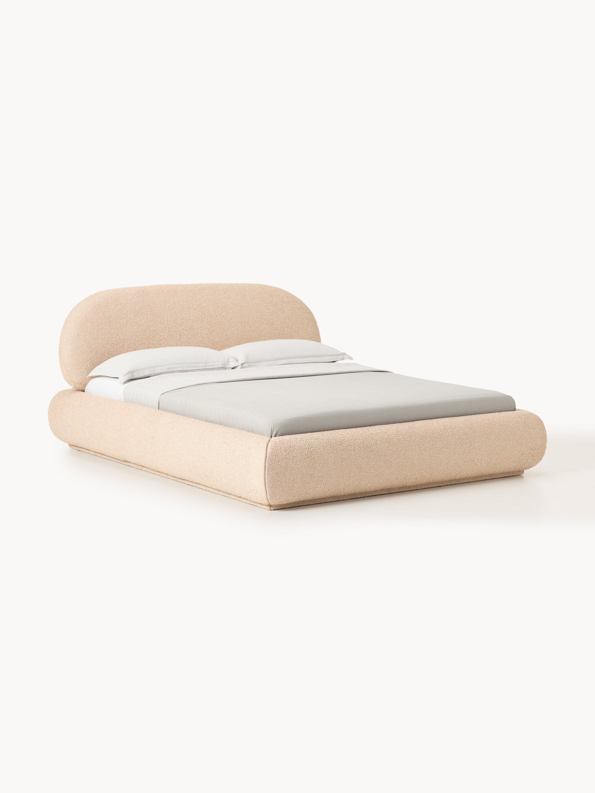 Albstead Upholstered Bouclé Bed with Storage