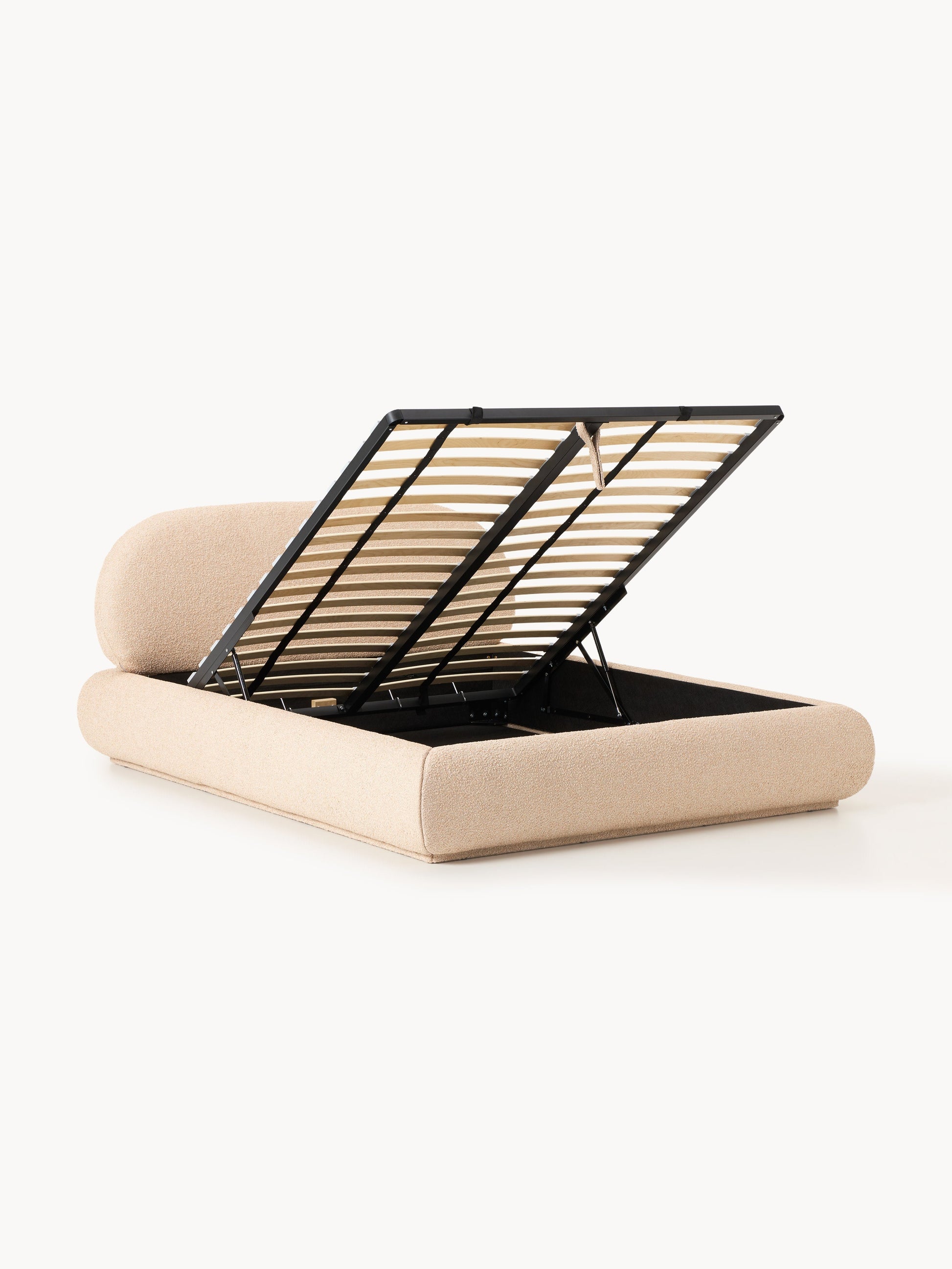 Albstead Upholstered Bouclé Bed with Storage