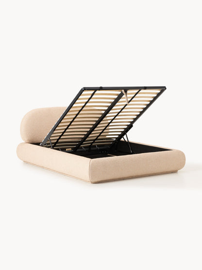 Albstead Upholstered Bouclé Bed with Storage