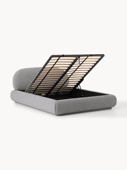 Albstead Upholstered Bouclé Bed with Storage