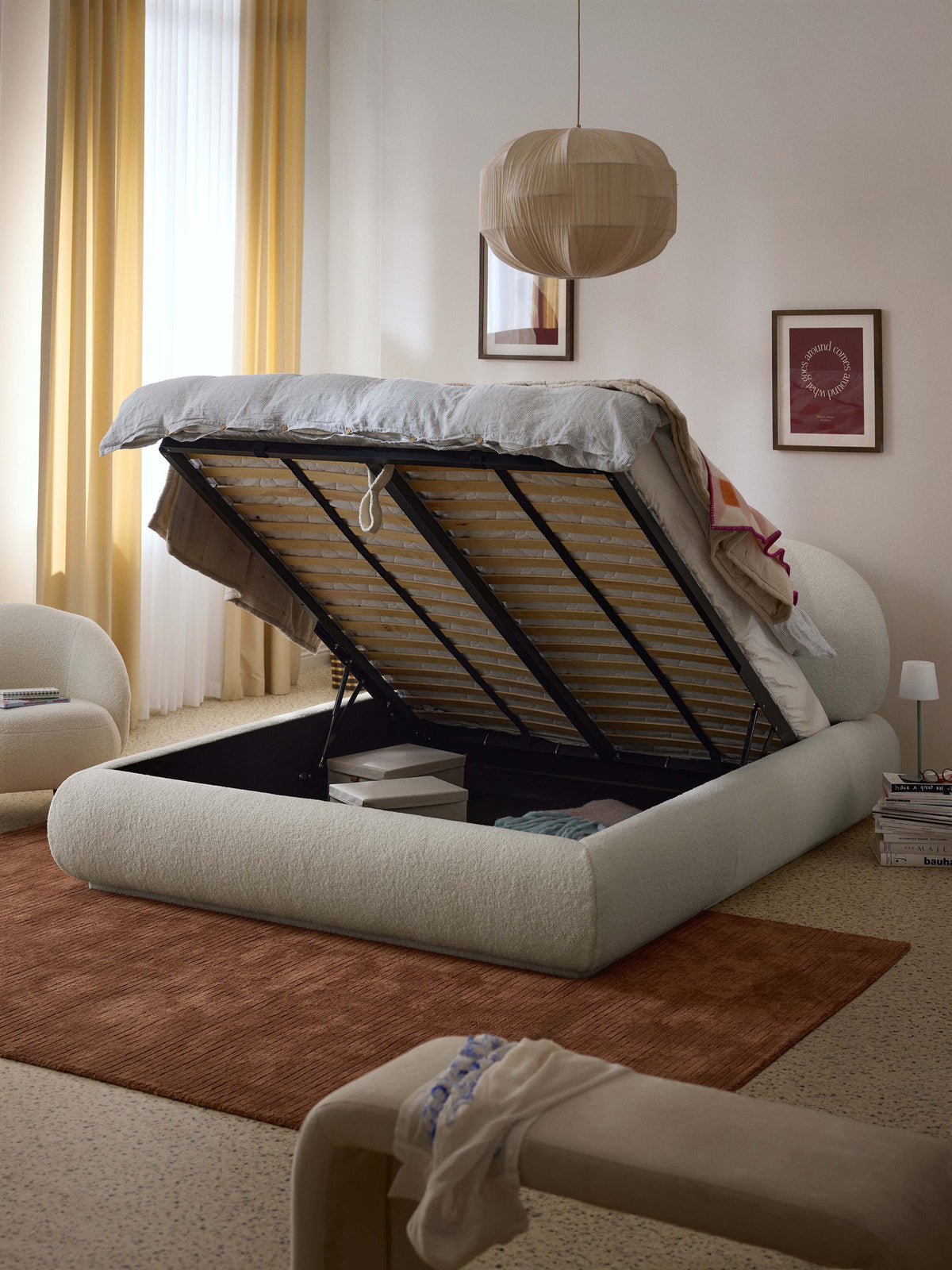 Albstead Upholstered Teddy Bed with Storage