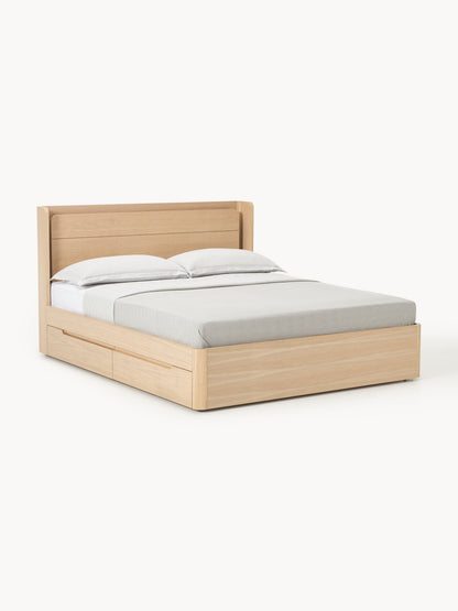 Alowyn Wooden Bed with Drawers