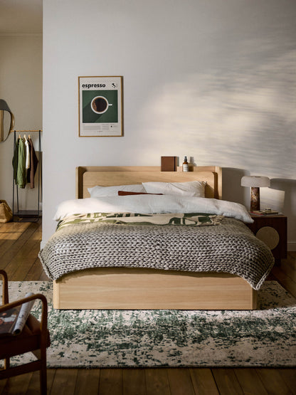 Alowyn Wooden Bed with Drawers