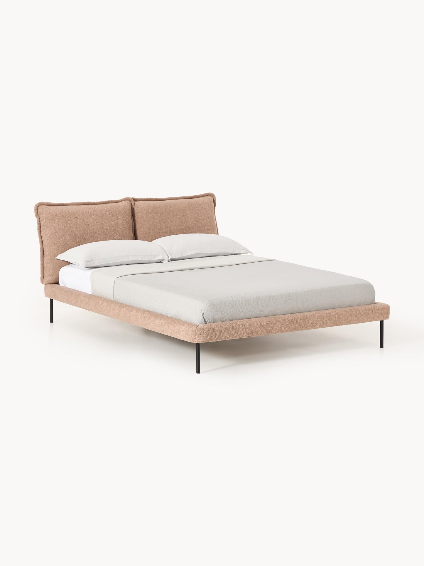 Amelrove Teddy Bouclé Upholstered Bed