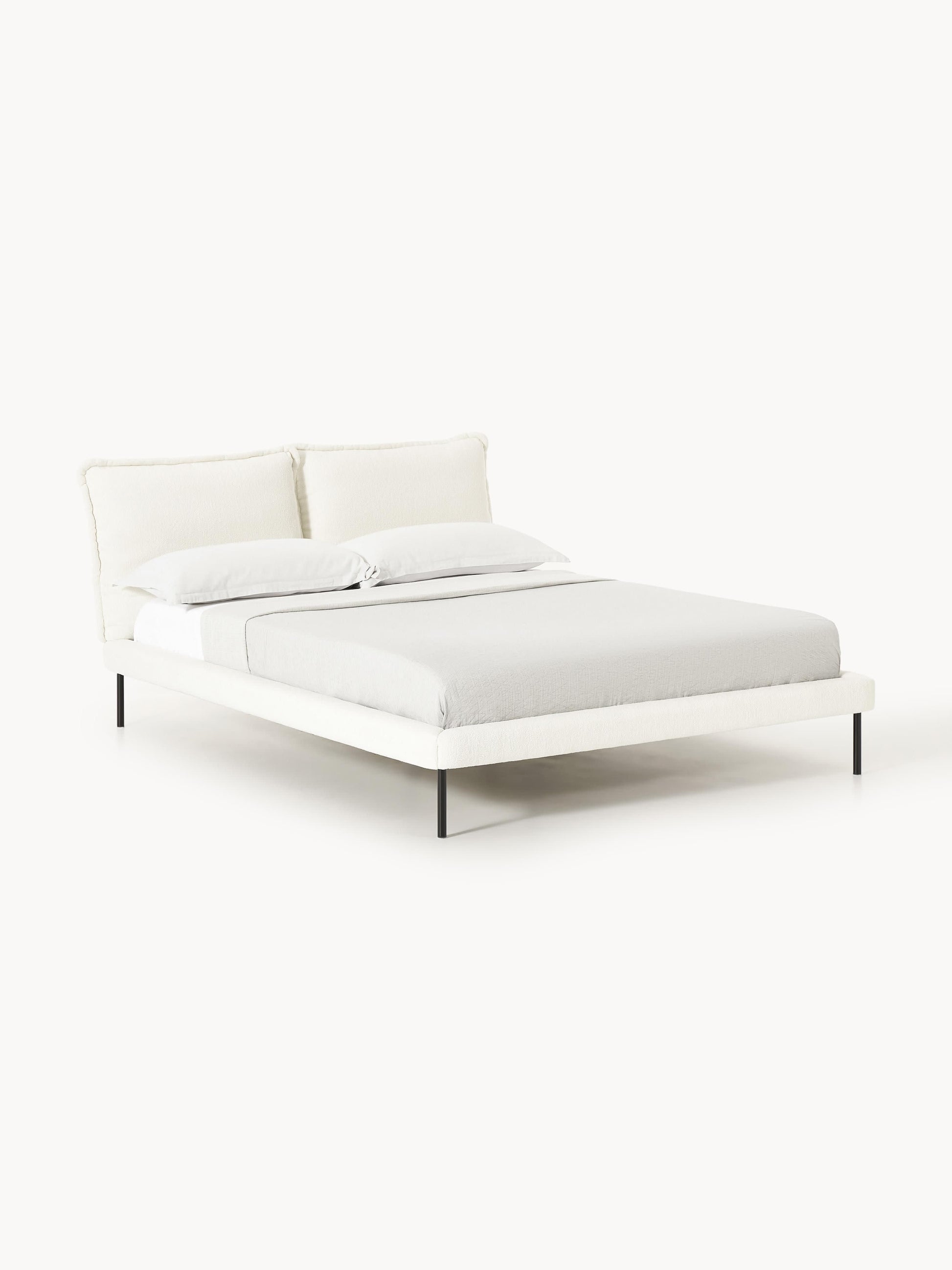Amelrove Teddy Bouclé Upholstered Bed