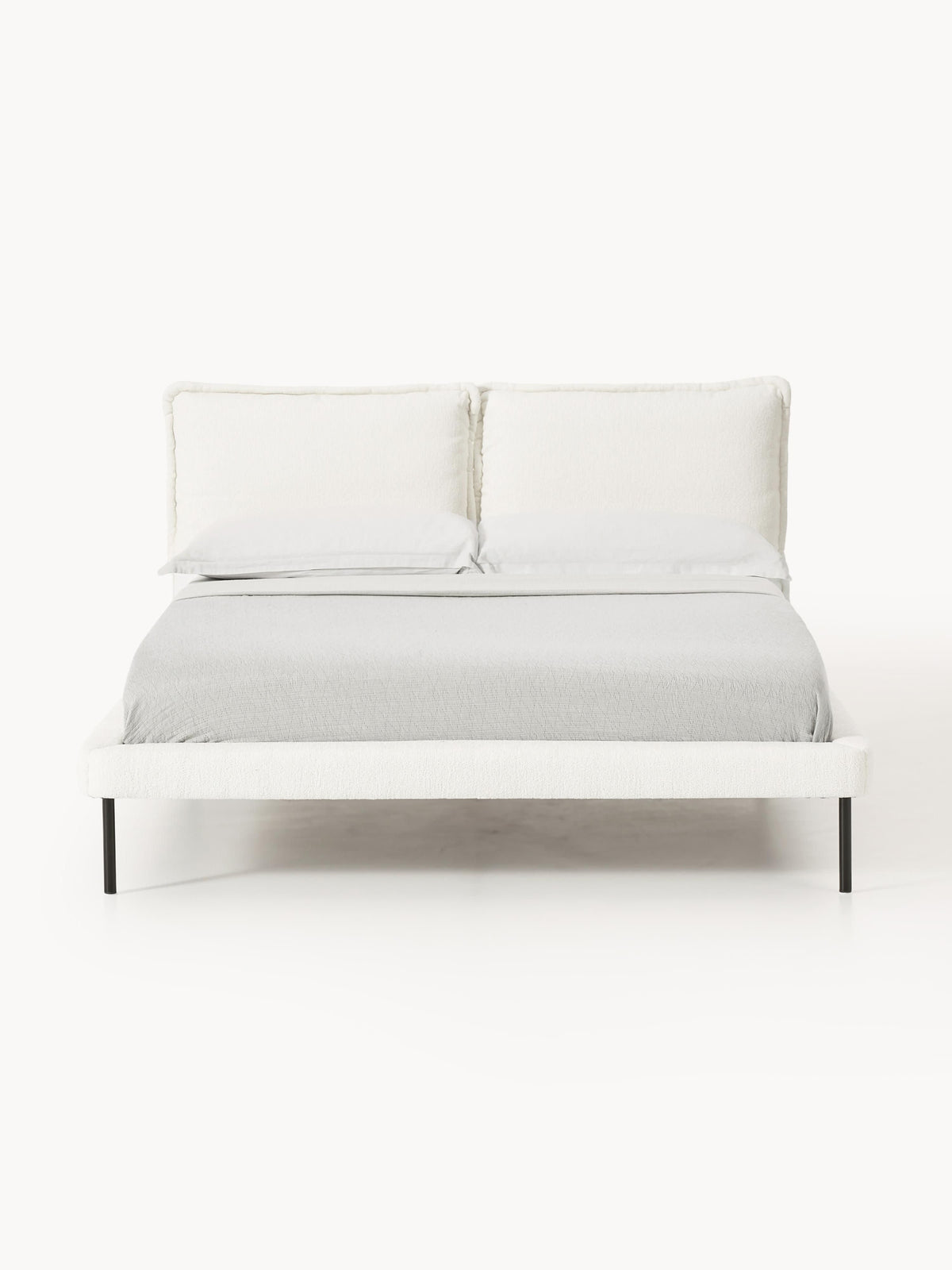 Amelrove Teddy Bouclé Upholstered Bed