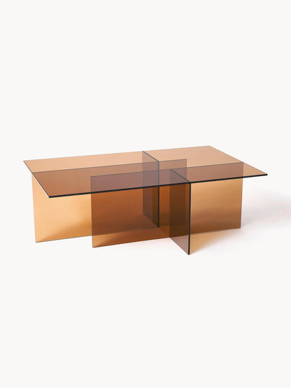 Anoukra Coffee Table in Glass, W 102 cm