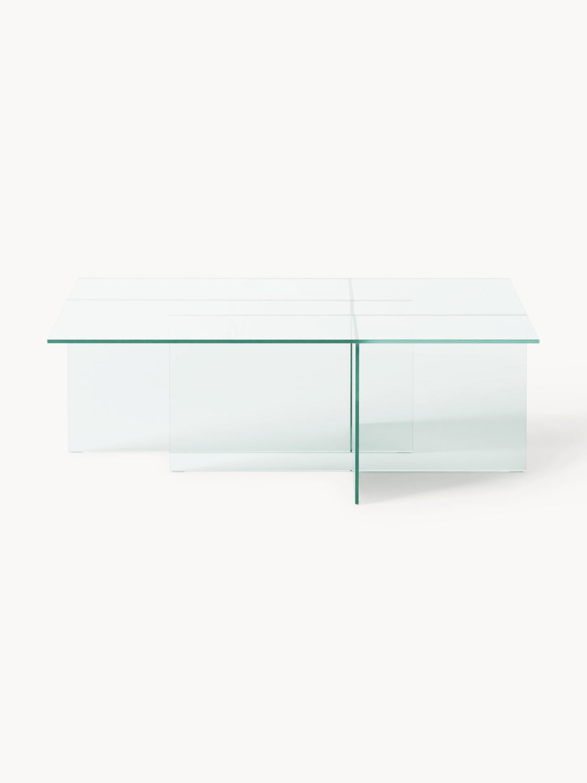 Anoukra Coffee Table in Glass, W 102 cm