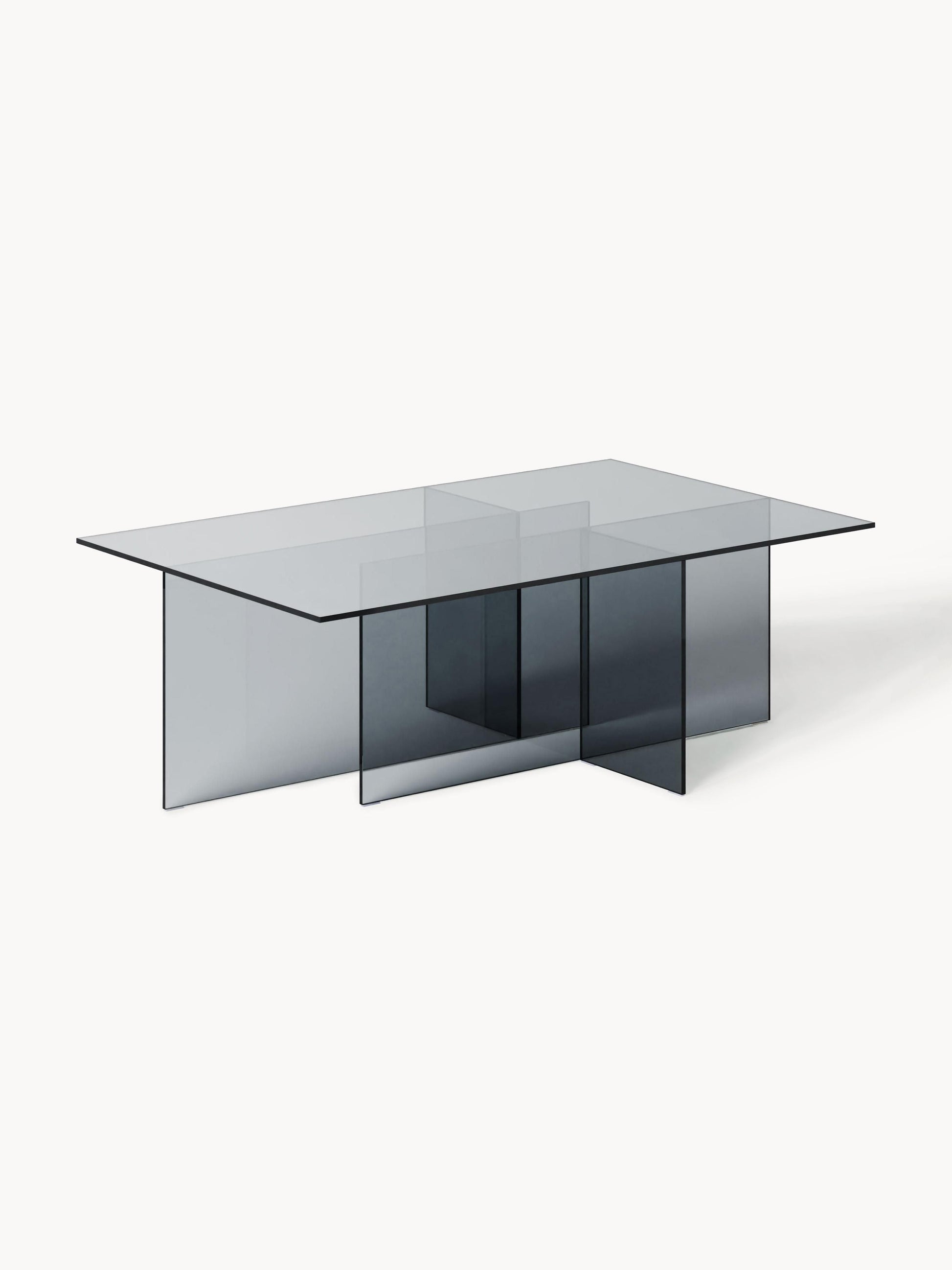 Anoukra Coffee Table in Glass, W 102 cm