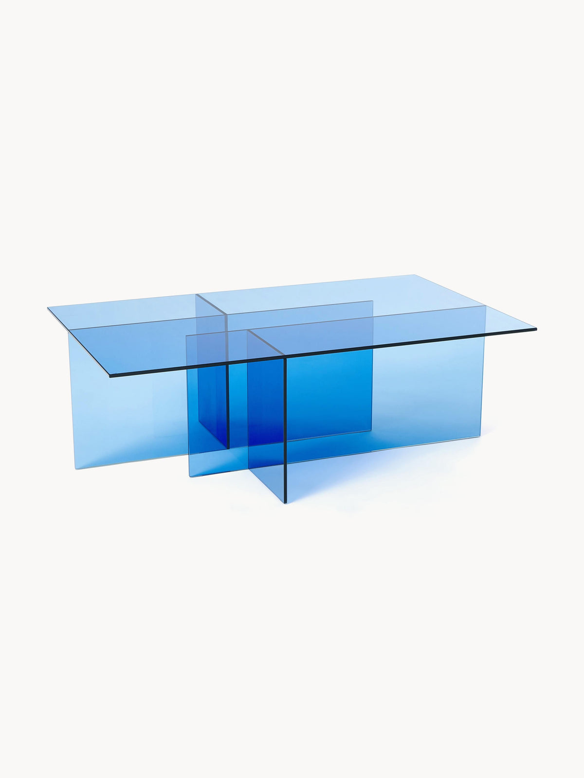 Anoukra Coffee Table in Glass, W 102 cm