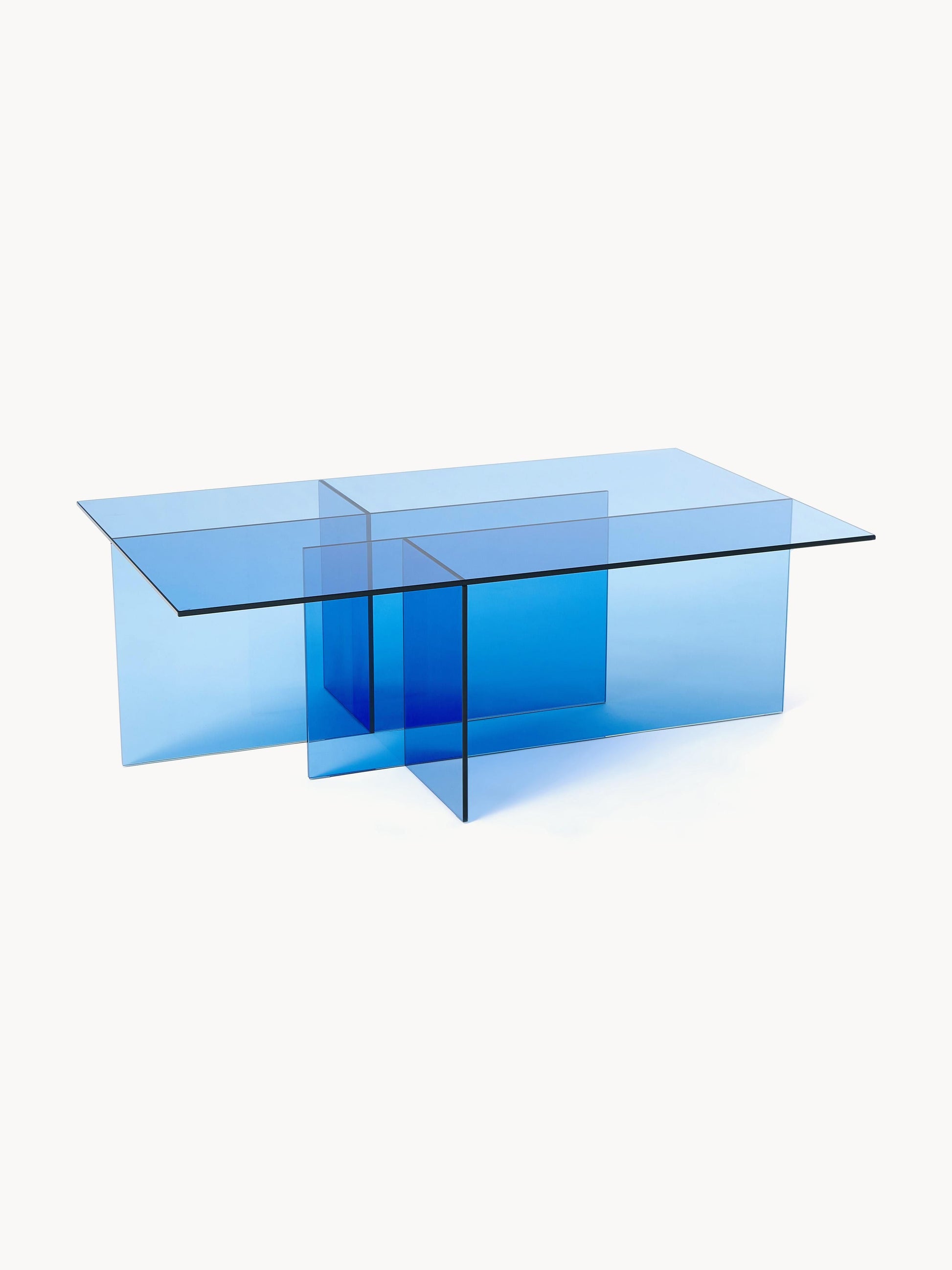 Anoukra Coffee Table in Glass, W 102 cm